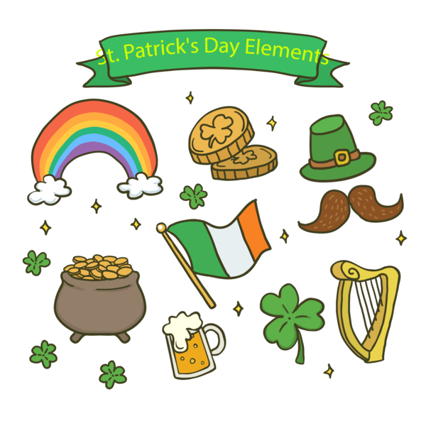 Transparent Ireland Saint Patricks Day Festival Plant Leaf for St Patricks Day