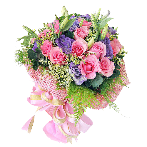 Transparent Flower Teachers Day Gift Pink Plant for Mothers Day