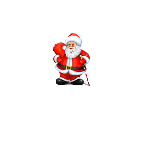Transparent Santa Claus Christmas Flash Video Christmas Ornament Pattern for Christmas