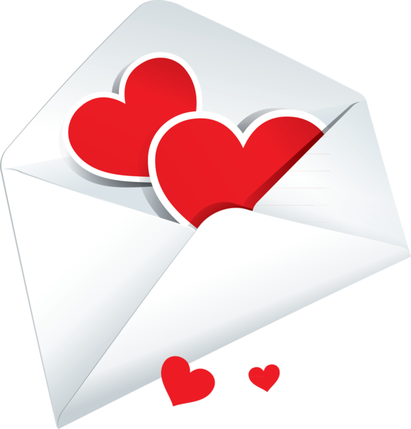 Transparent Envelope Heart Valentine S Day for Valentines Day
