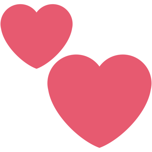 Transparent Emoji Heart Sticker Pink for Valentines Day