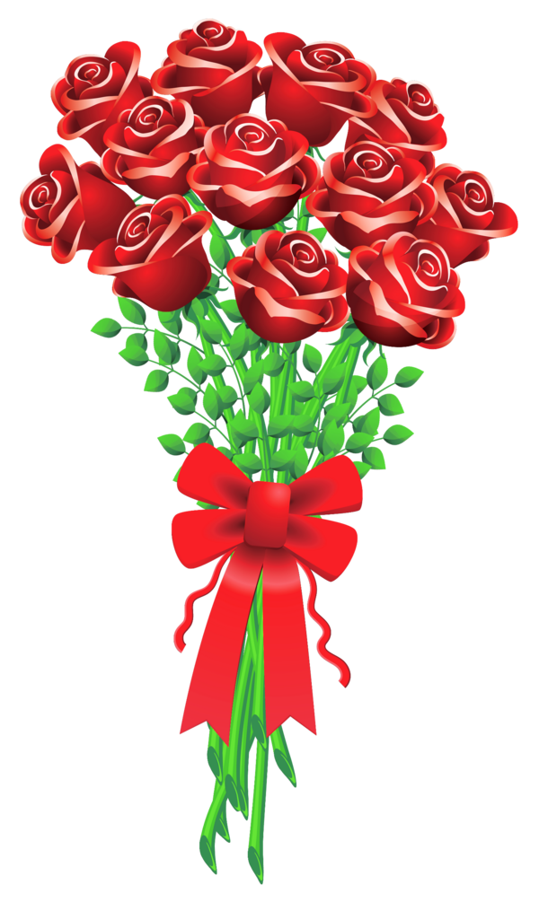 Transparent Flower Bouquet Rose Flower Petal Heart for Valentines Day