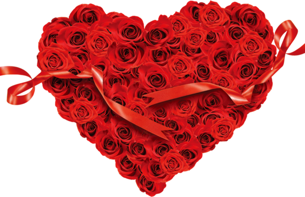 Transparent Heart Rose Flower Petal for Valentines Day