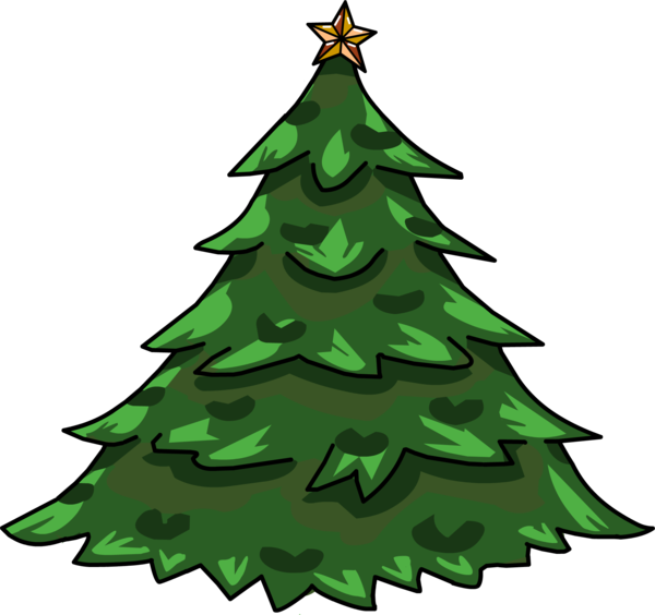 Transparent Christmas Tree Tree Club Penguin Fir Pine Family for Christmas