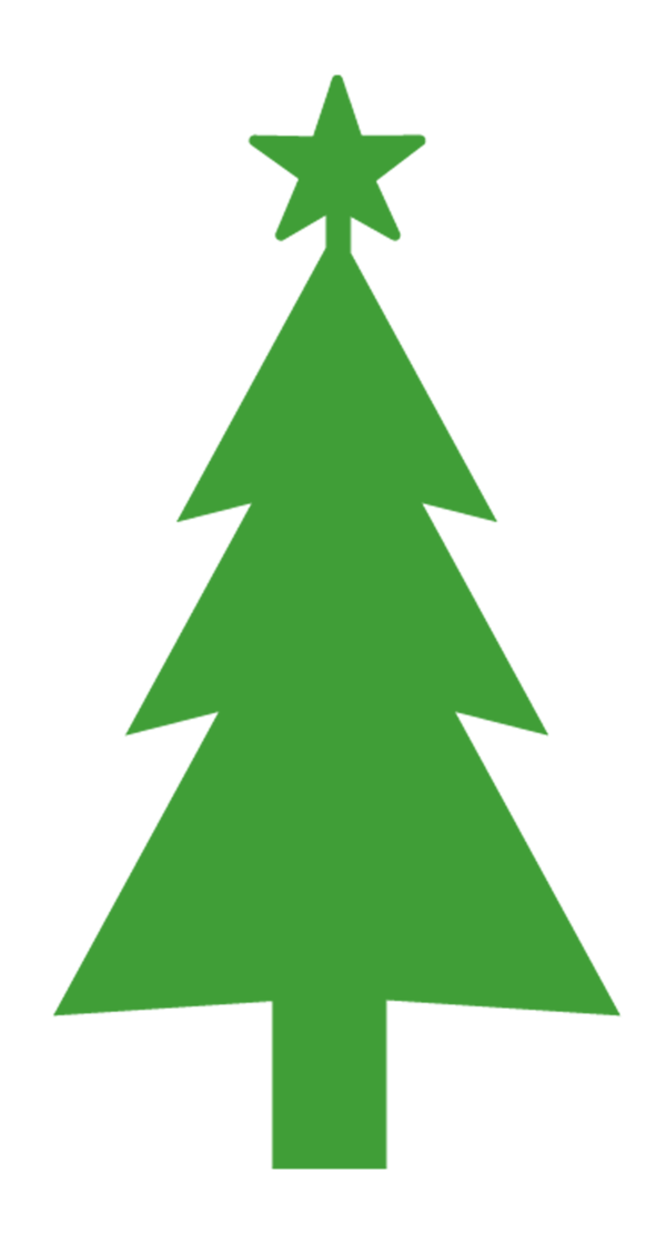 Transparent Christmas Tree Evergreen Tree Green for Christmas