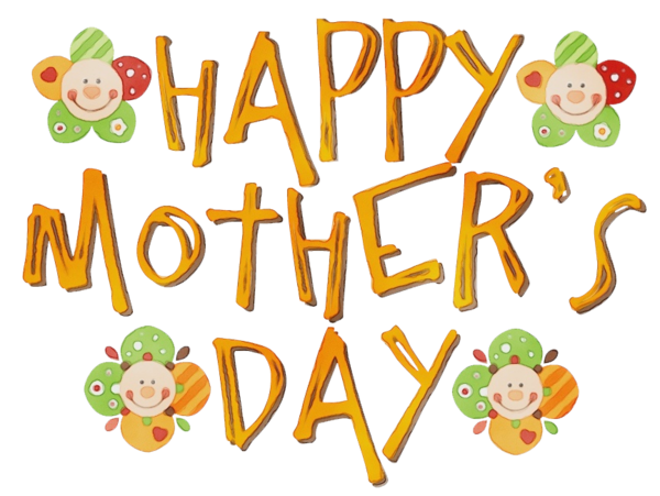 Transparent Mothers Day Mother Holiday Text for Mothers Day