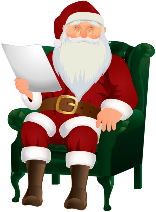 Transparent Santa Claus Sitting Drawing Christmas Ornament Christmas Decoration for Christmas