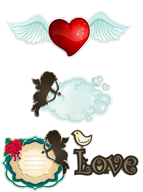 Transparent Cupid Love Dia Dos Namorados Heart for Valentines Day
