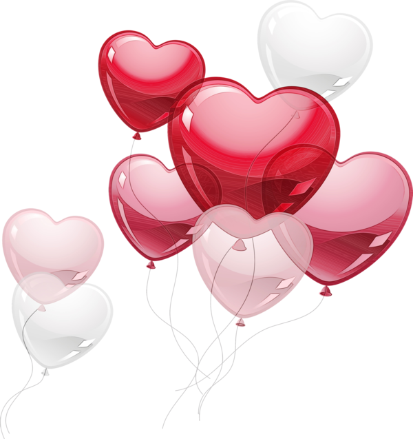 Transparent Heart Balloon Pink for Valentines Day