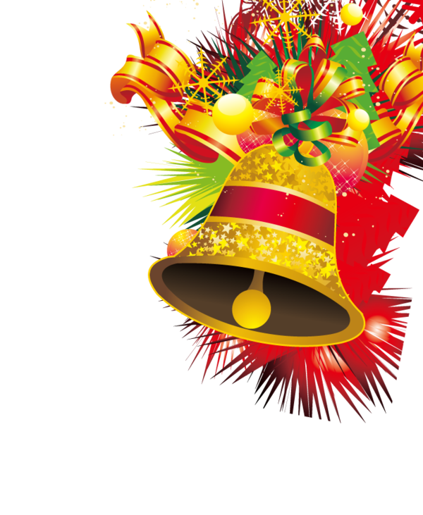 Transparent Christmas Bell New Year Festival Carnival for Christmas