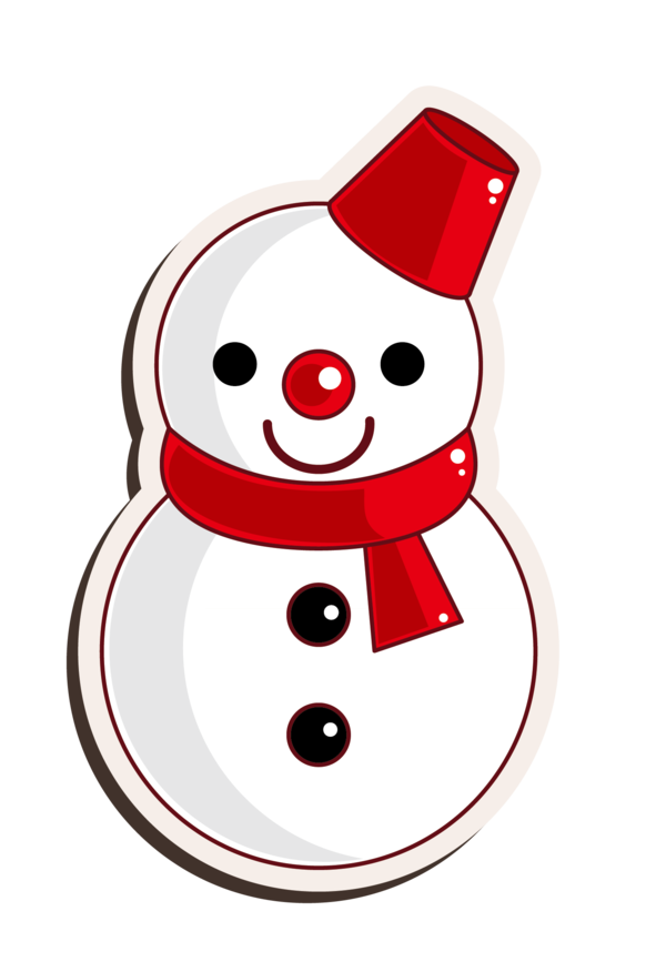Transparent Snowman Drawing Animation Christmas Ornament for Christmas