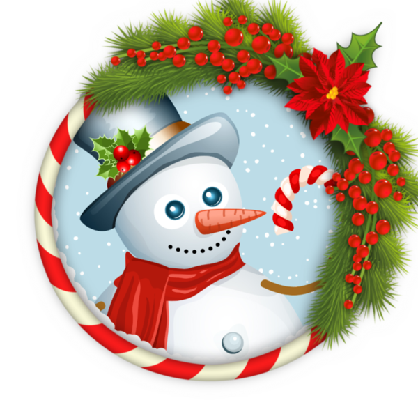 Transparent Rudolph Santa Claus Christmas Snowman Christmas Ornament for Christmas