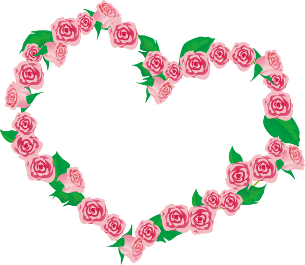 Transparent Heart Petal Shape Love for Valentines Day