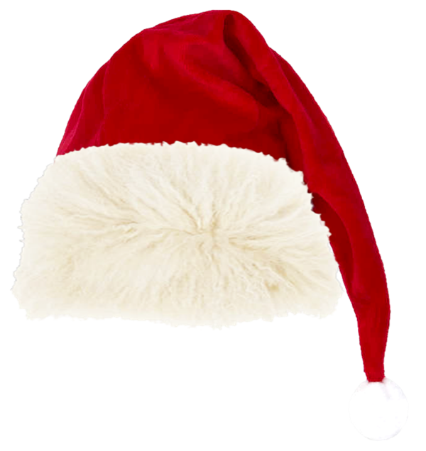 Transparent Santa Claus Bonnet Christmas Headgear Cap for Christmas