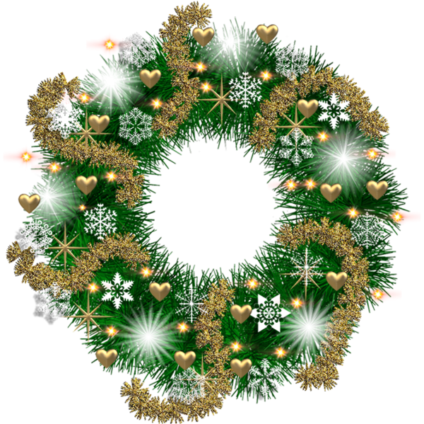 Transparent Christmas Ornament Spruce Wreath Christmas Decoration for Christmas