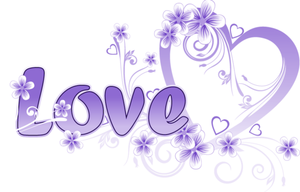 Transparent Youtube Heart Love Violet Text for Valentines Day