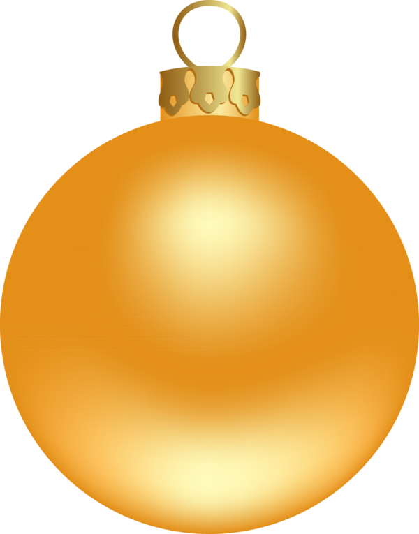 Transparent Christmas Ornament Christmas Sphere Orange for Christmas