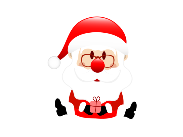 Transparent Rudolph Santa Claus Christmas Christmas Ornament Holiday for Christmas