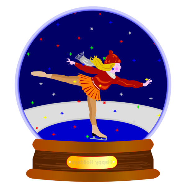 Transparent Snow Globes Christmas Winter Trophy Recreation for Christmas