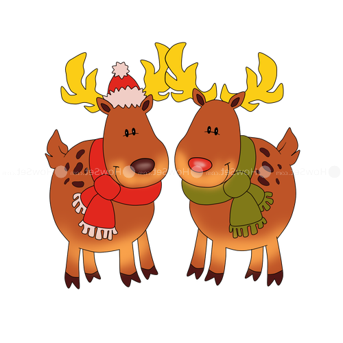 Transparent Reindeer Christmas Ornament Antler Deer for Christmas