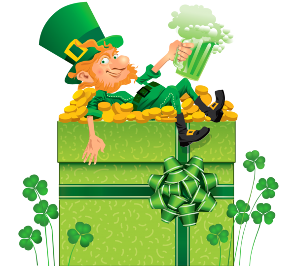 Transparent Saint Patricks Day Leprechaun Shamrock Green Leaf for St Patricks Day