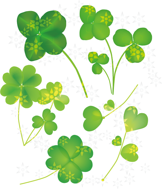 Transparent Word Clover Adibide Plant Flora for St Patricks Day