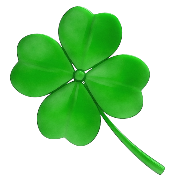 Transparent Fourleaf Clover Clover Saint Patricks Day Green Leaf for St Patricks Day