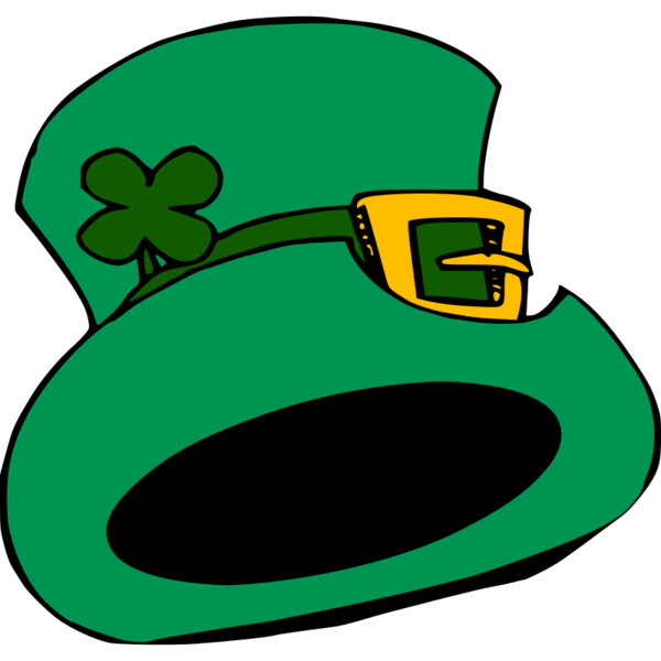 Transparent Ireland Shamrock Leprechaun Green Headgear for St Patricks Day