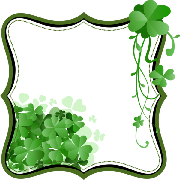 Transparent Saint Patrick's Day Clover Fourleaf Clover Green Leaf for St Patricks Day