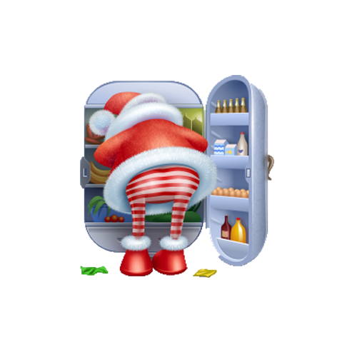 Transparent Santa Claus Christmas Emoticon Toy Play for Christmas