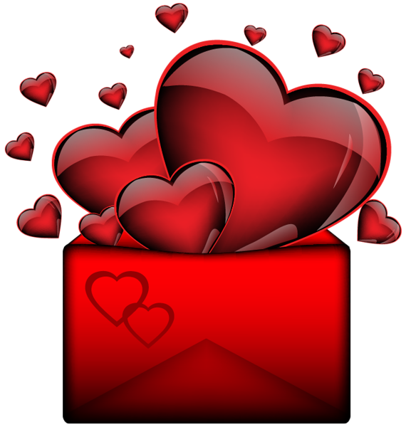 Transparent Heart Letter Valentine S Day Flower for Valentines Day