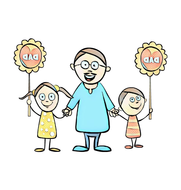 Transparent Christian Clip Art Cartoon Father People for Fathers Day