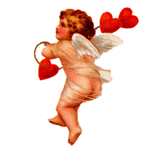Transparent Cloth Napkins Paper Angel Muscle for Valentines Day