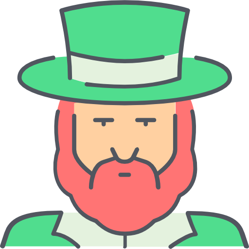 Transparent Leprechaun Headgear Green for St Patricks Day