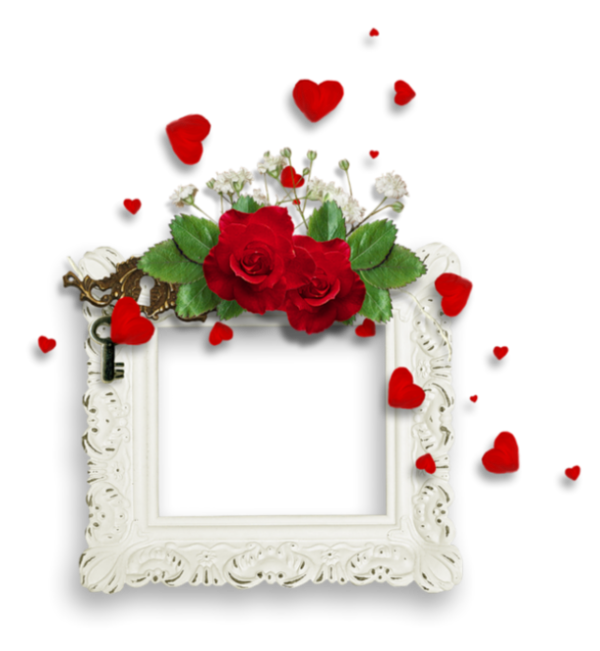 Transparent Valentines Day Eid Alfitr Flower Picture Frame Heart for Valentines Day