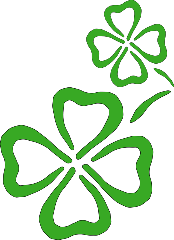 Transparent Luck Clover Samsung Galaxy Green Leaf for St Patricks Day
