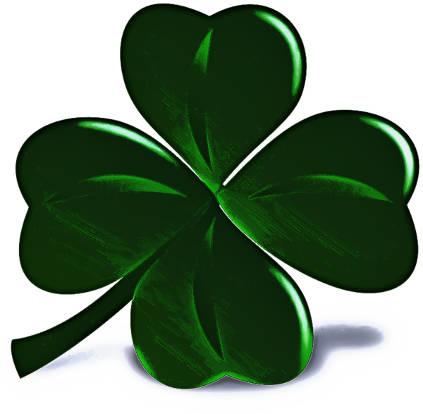 Transparent Fourleaf Clover Luck Saint Patricks Day Green Leaf for St Patricks Day