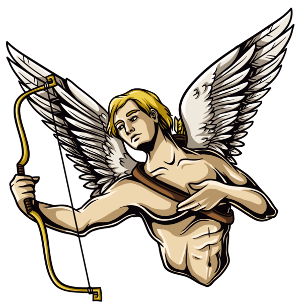 Transparent Hades Greek Mythology Sticker Angel Fairy for Valentines Day