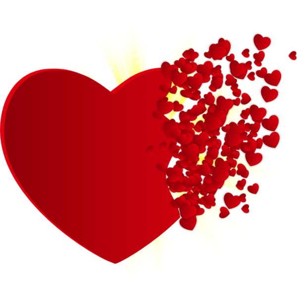 Transparent Heart Rasterisation Valentine S Day Love for Valentines Day