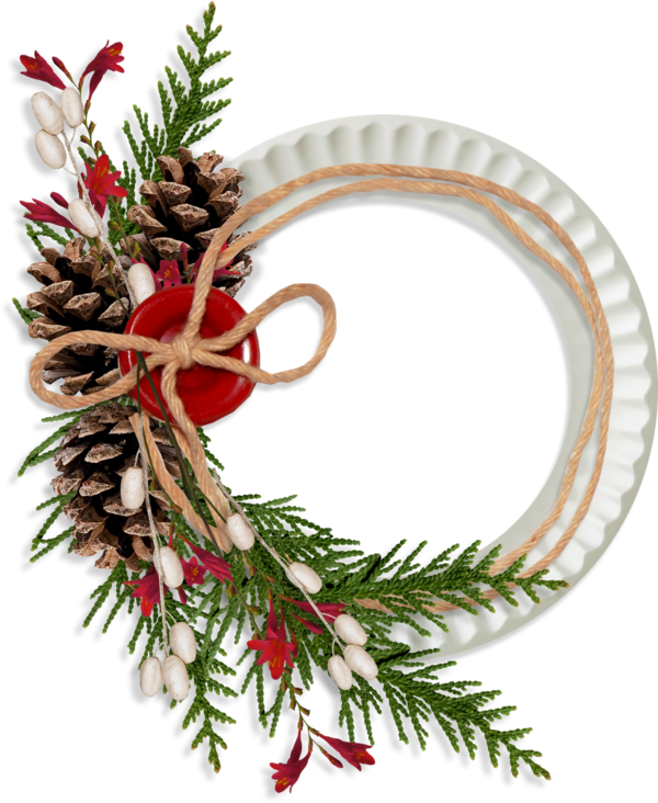 Transparent Christmas Christmas Ornament Digital Photo Frame Evergreen Pine Family for Christmas