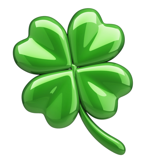 Transparent Four Leaf Clover Tfboys Clover Shamrock Leaf for St Patricks Day