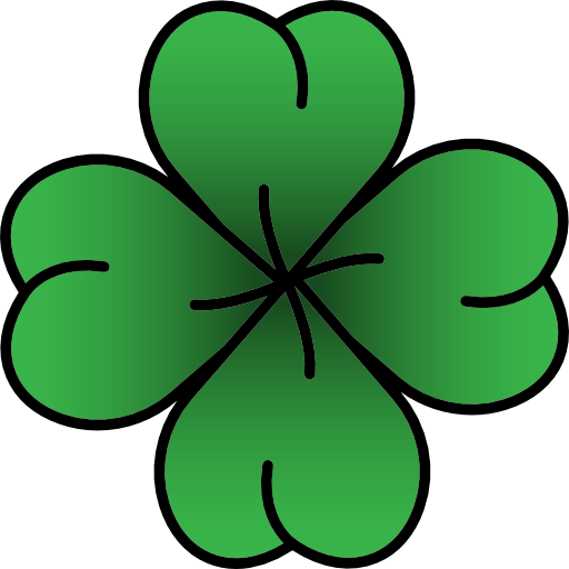 Transparent Computer Font Flower Leaf for St Patricks Day