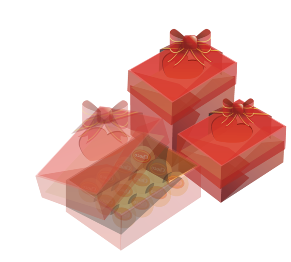Transparent Gift Birthday Holiday Box for Valentines Day