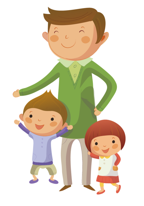 Transparent Child Father Cartoon Human for Fathers Day