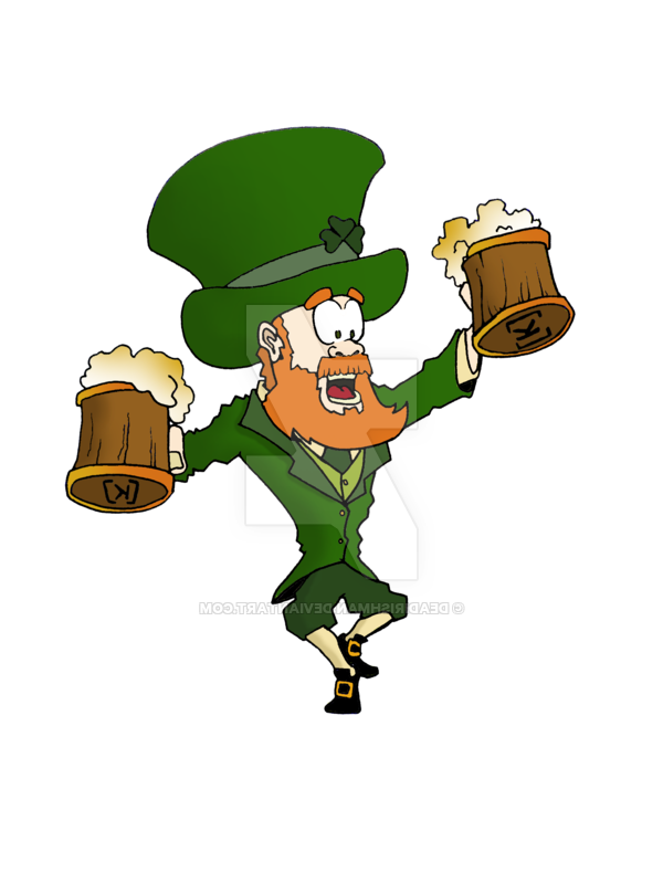 Transparent Leprechaun Cartoon for St Patricks Day