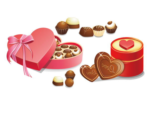 Transparent Valentine S Day Chocolate Heart Confectionery for Valentines Day