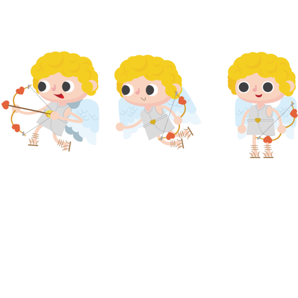 Transparent Cupid Cartoon Raster Graphics Area Baby Toys for Valentines Day