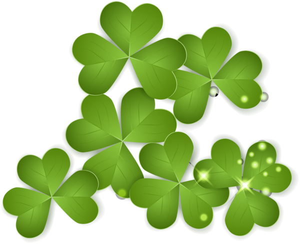 Transparent Ireland Saint Patricks Day Clover Leaf Symbol for St Patricks Day