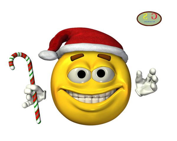 Transparent Santa Claus Christmas Day Smiley Yellow Emoticon for Christmas
