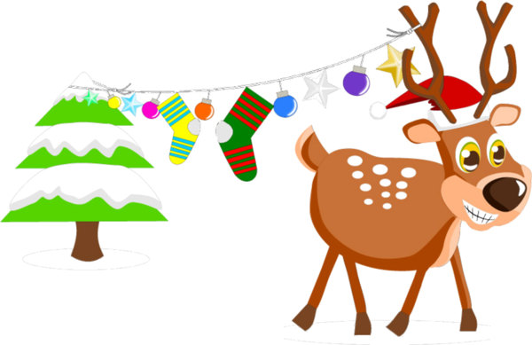Transparent Christmas Reindeer Christmas Tree Deer for Christmas